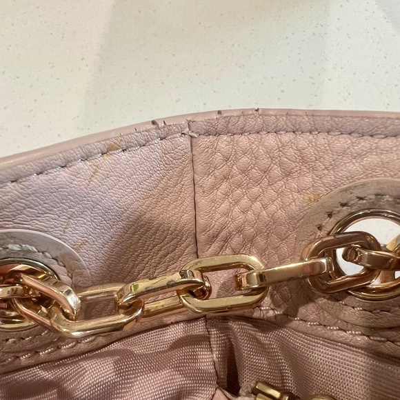 Tory Burch Britten Slouchy Tote, Blush Pink Pebbled Leather, gold tone hardware - Picture 16 of 16